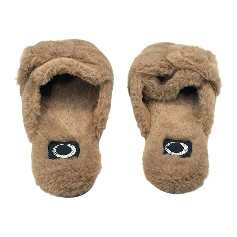 NEW Journee Collection Women's Faux Fur Sereena Slipper Tan Size 8 - Picture 7 of 8